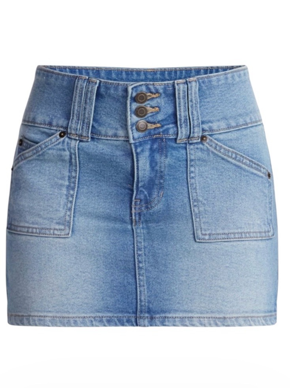 Three Button Mini Skort for Women from No Boundaries